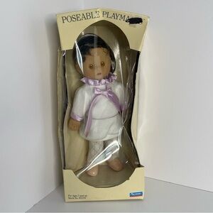 Vintage 1986 Poseable Playmates Doll "Marielle" 811310 Soft Fabric Body ~11”